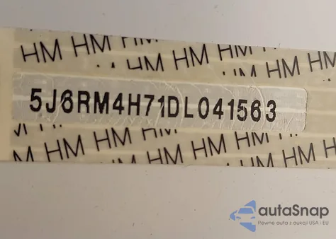 2013 Honda Cr-V Ex-L z USA, uszkodzony, nr VIN 5J6RM4H71DL041563